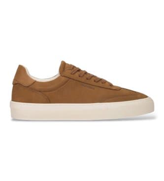 Wondersvoor mannen. CB-3252_2582_2725 Leren Sneakers Ibai 52 Bruin (44), Plat, Nubuck, Veters, Casual