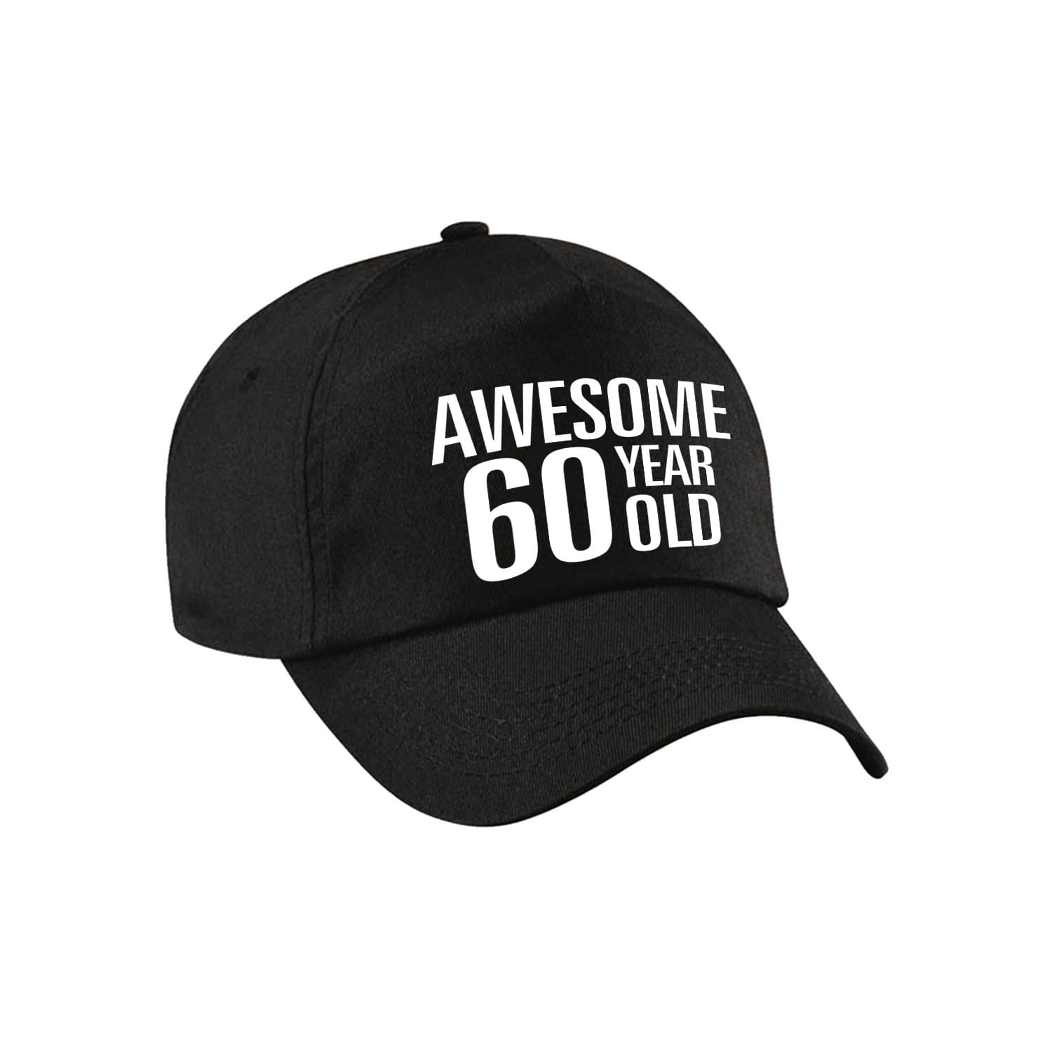 Verjaardag cadeau petje - Awesome 60 year old - 60 jaar - zwart - volwassenen - baseball cap