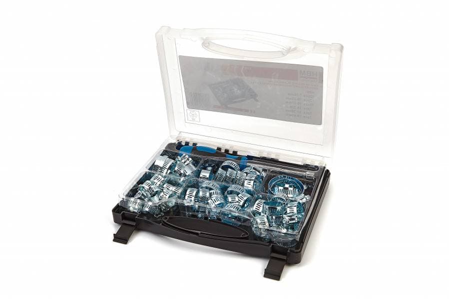 HBM 50-delige slangklemmen assortiment met dopsleutel