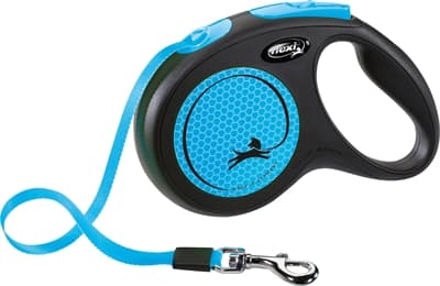 FLEXI ROLLIJN NEW NEON TAPE ZWART / NEON BLAUW M 5 MTR TOT 25 KG