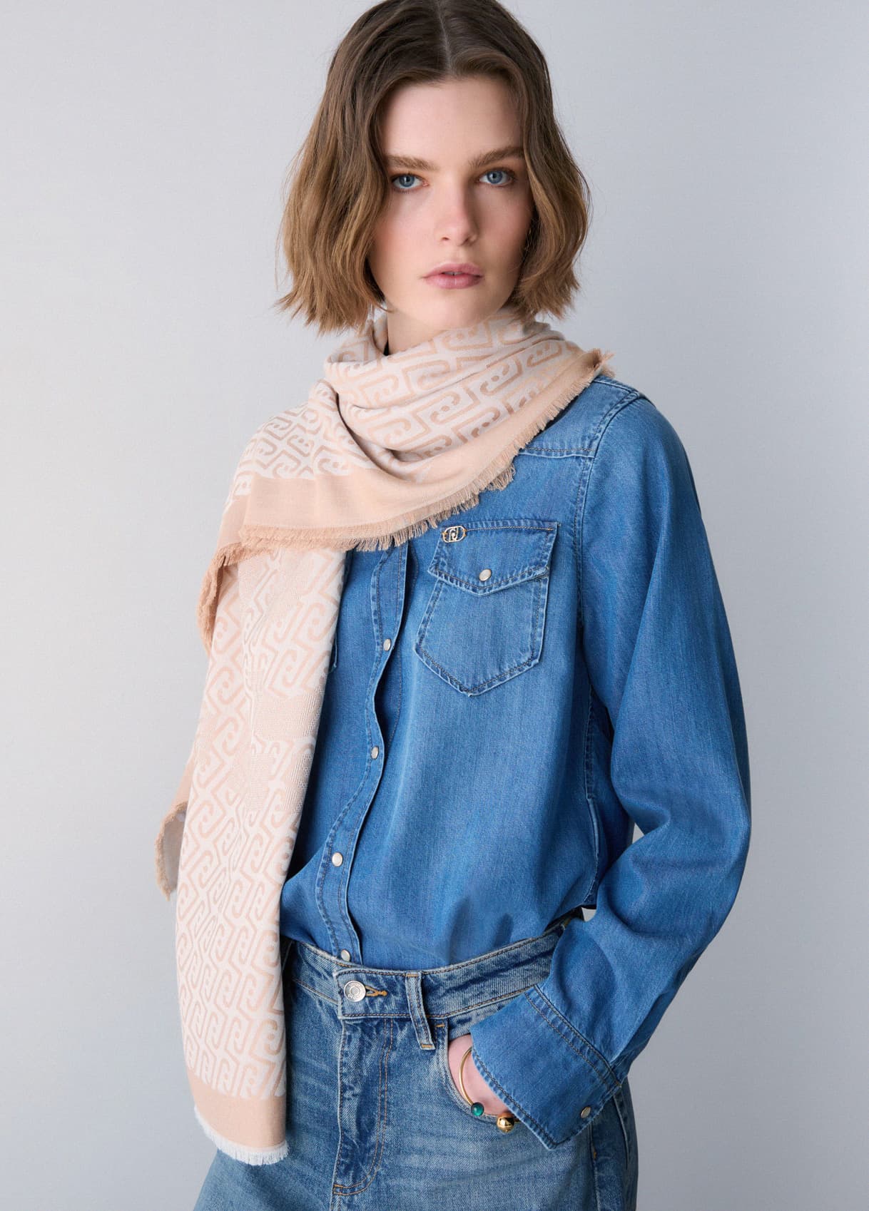 Liu Jo Foulard À Logo Jacquard