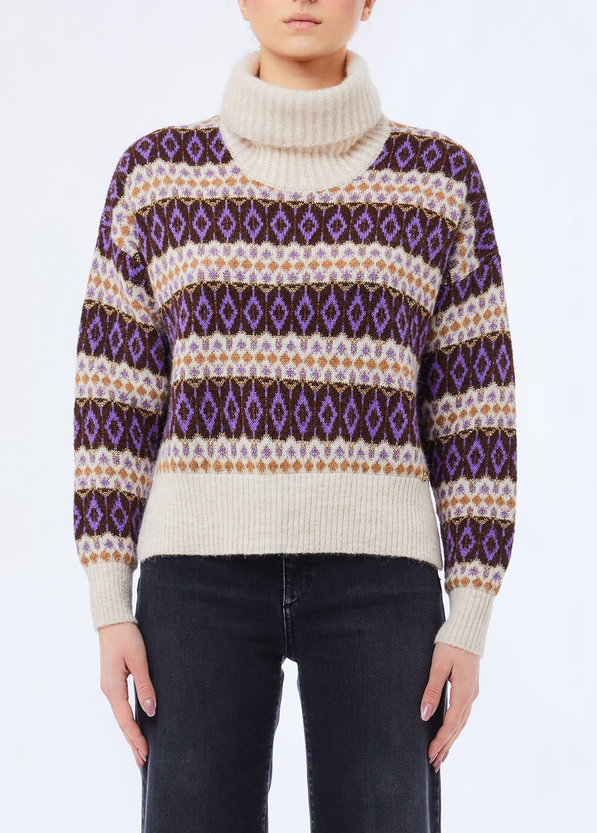 Liu Jo Pull À Col Roulé Jacquard