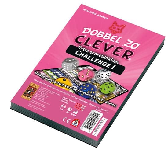 Dobbel zo Clever Challenge I Scoreblok - 2 stuks - 999 Games