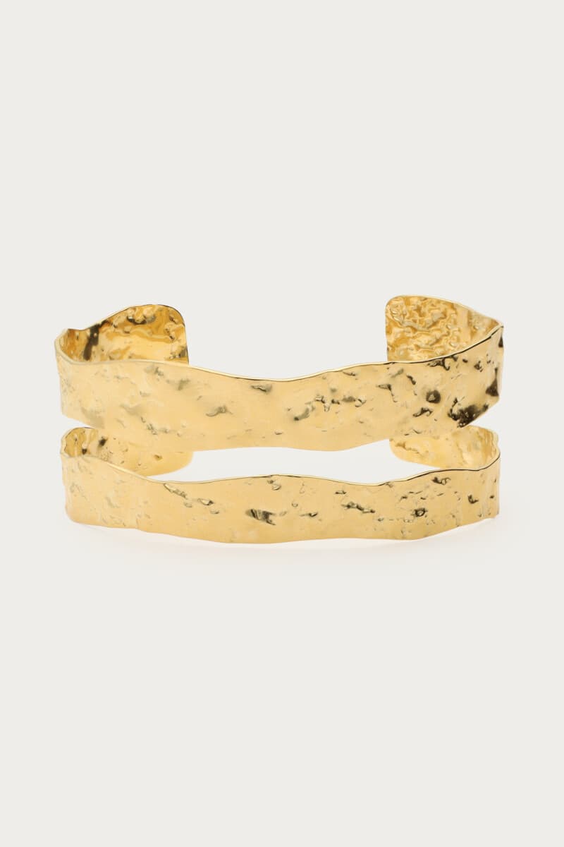Bracelet jonc double martelé | My Jewellery
