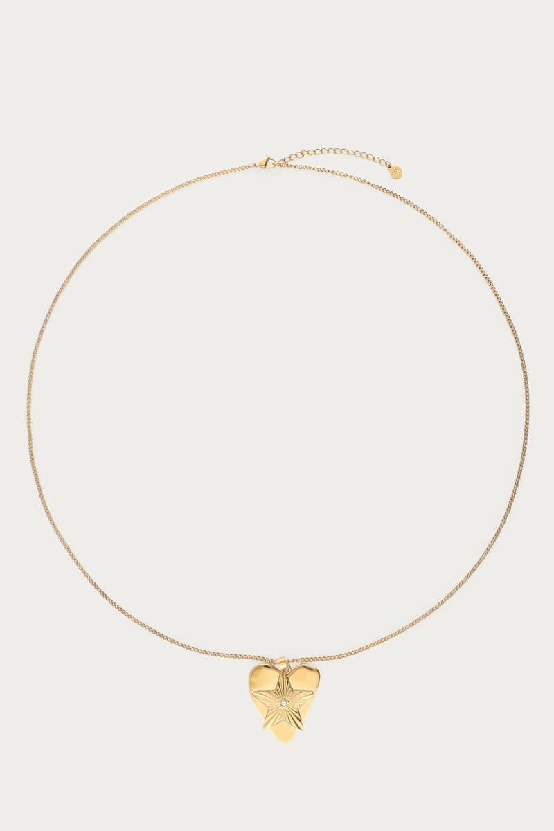 Midnight lange Statement Kette mit Herzen und Sternen | My Jewellery