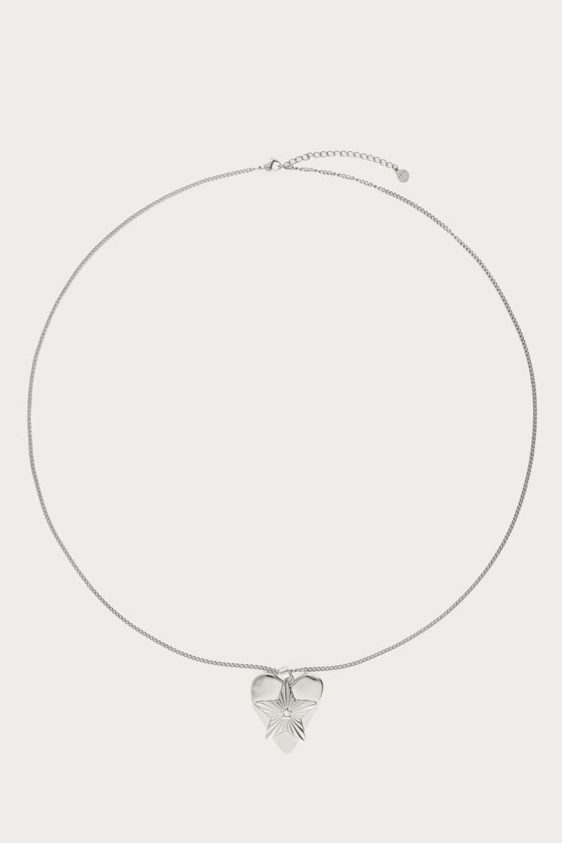 Midnight lange statement ketting hartjes ster