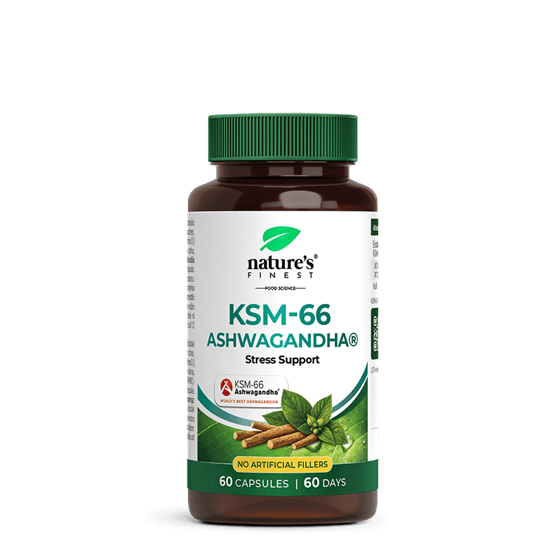 Nature's Finest KSM-66 Ashwagandha | ondersteuning bij stress, slaap en cognitieve functies | volspectrum wortelextract