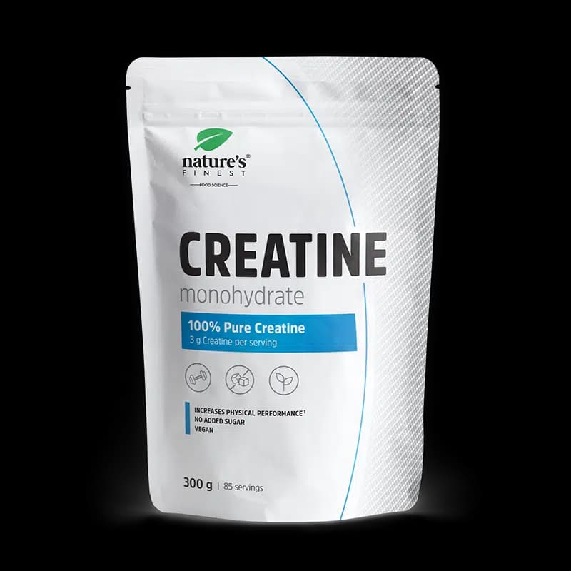 Nature's Finest Creatine Monohydrate | 100% puur creatine voor hoge intensiteit training + atletische prestaties | 3g creatine, 85-daagse