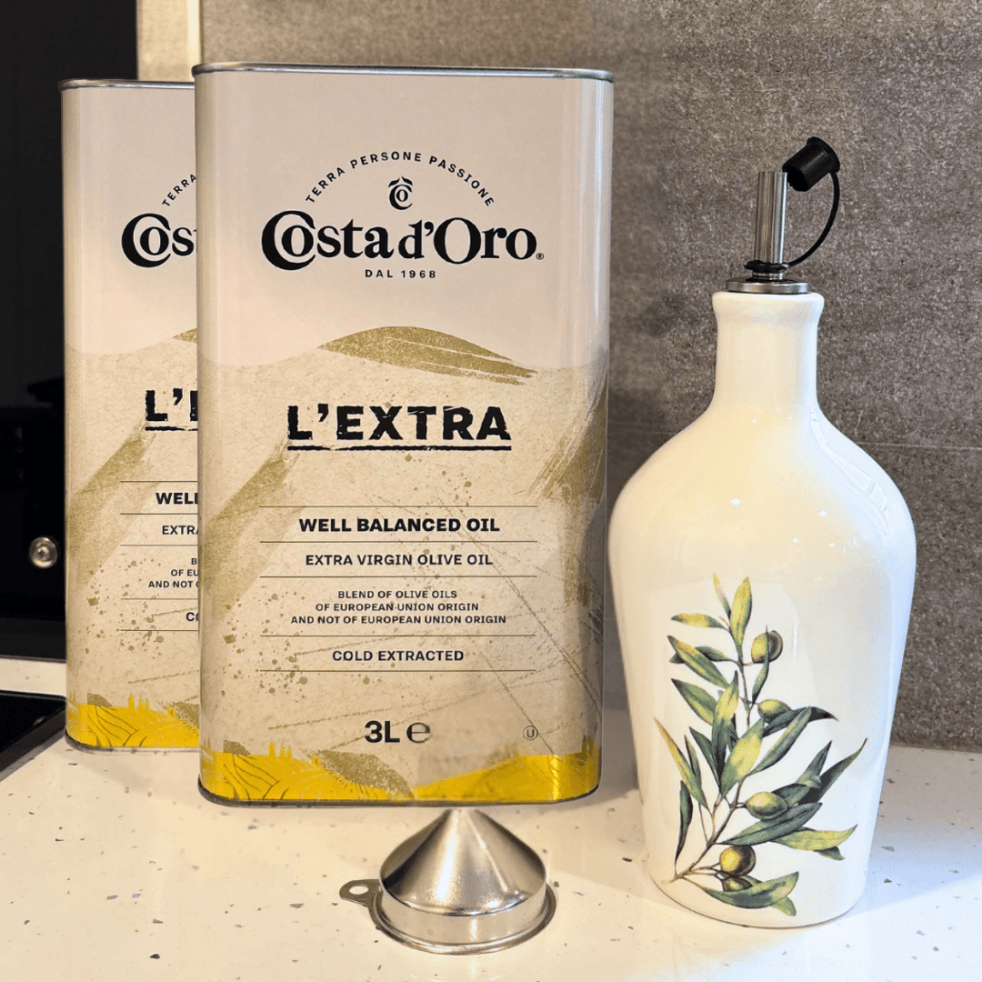 La Grande Arte di Olio Set – 6L Extra Natives Olivenöl + Keramikflasche