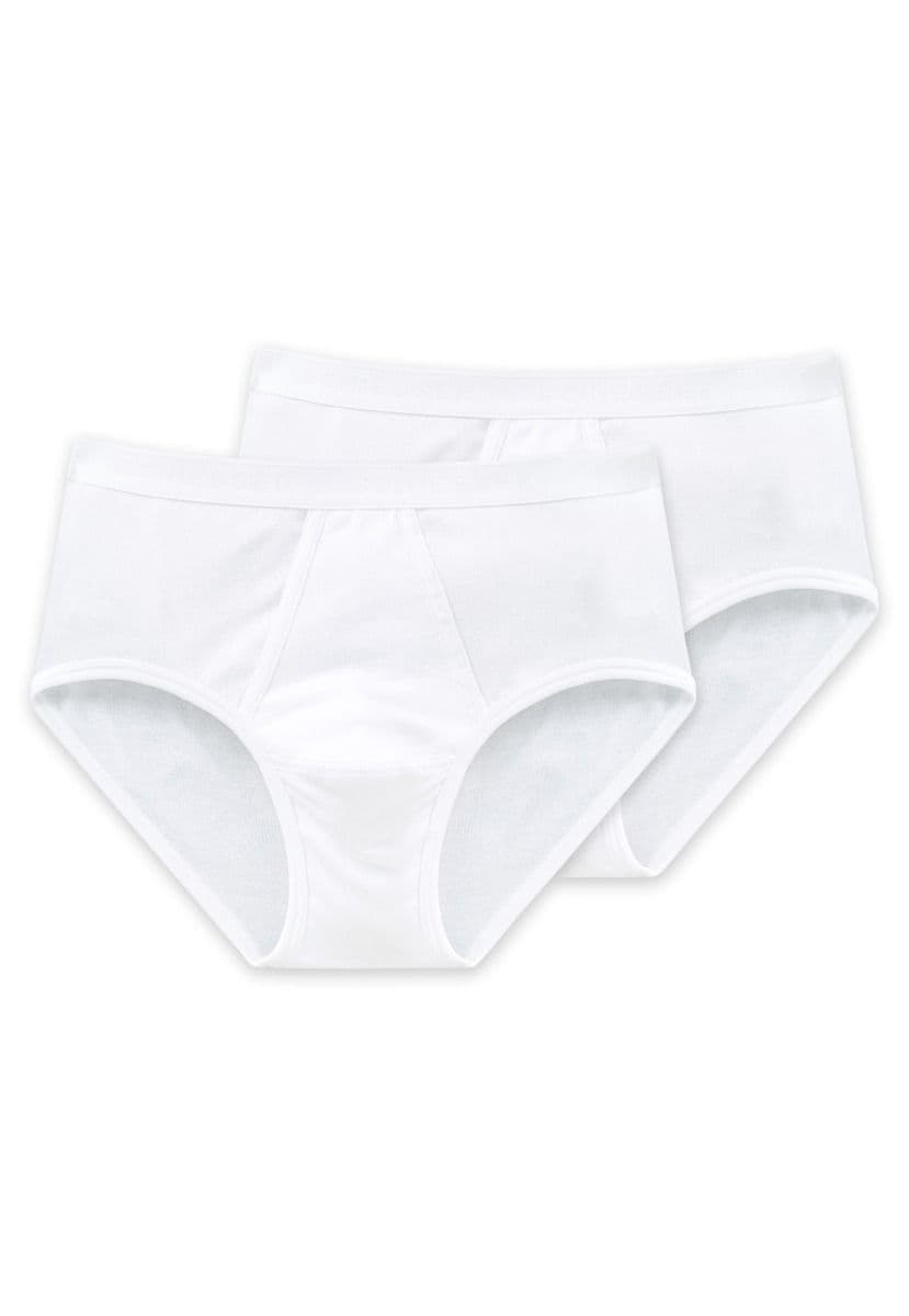 Schiesser sportslip met sluiting 2 pack 005136 Slip - wit - Maat 6/L
