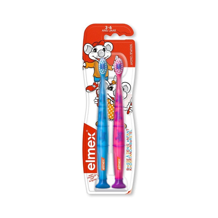 Elmex Brosse A Dents Enfant Souple 3-6ans Duopack
