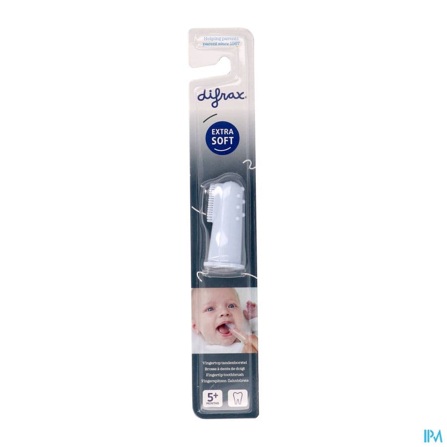 Difrax Tandenborstel Vingertop Silicone Ass