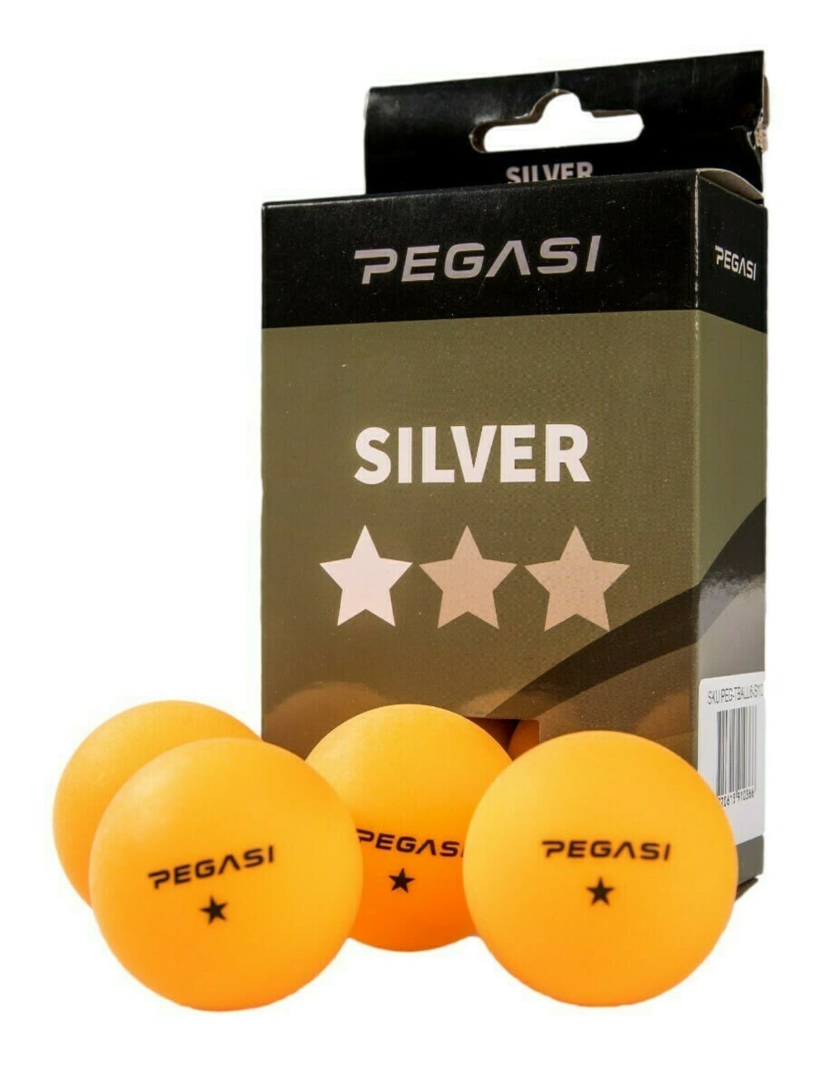 Pegasi 1 ster pingpong ballen 6st. Oranje