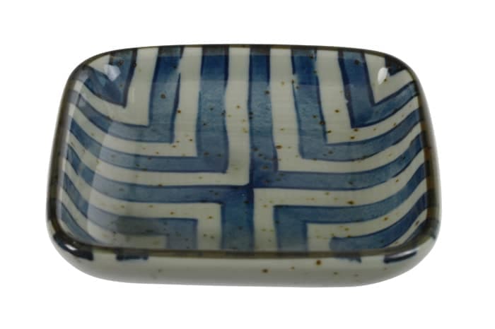 Blauw/Witte Sojasaus Schaal - The Oriental Shop - 9 x 9 x 1.6cm