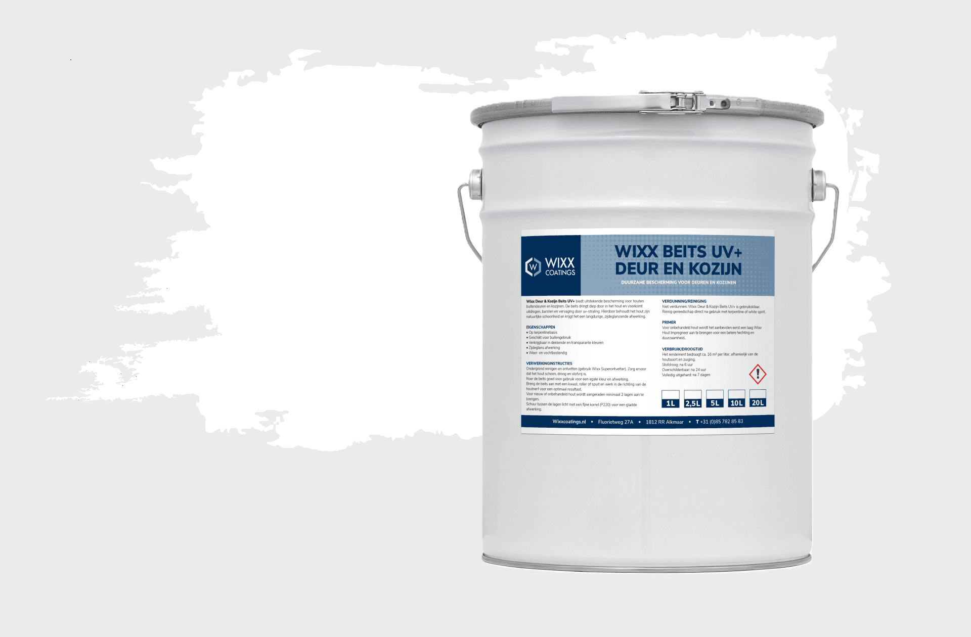 Wixx Deur en Kozijn Beits UV+ Wit 5L