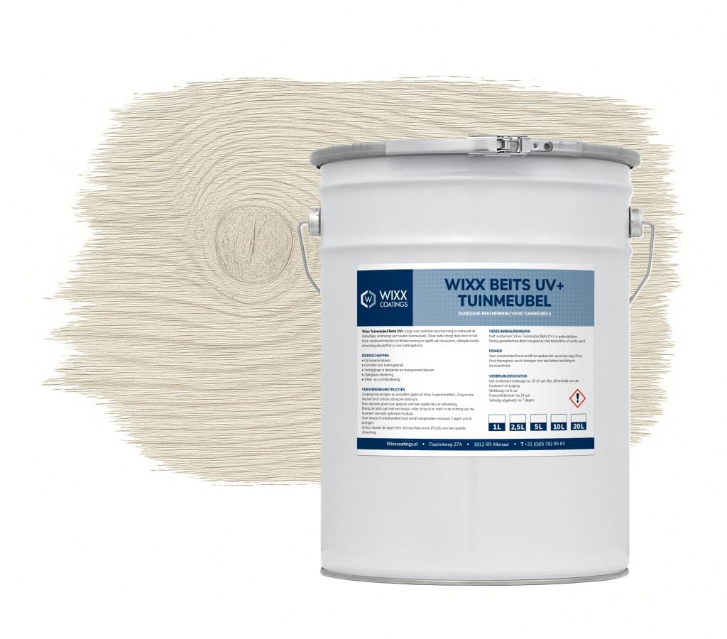 Wixx Tuinmeubelbeits UV+ Vergrijsd Wit 1L