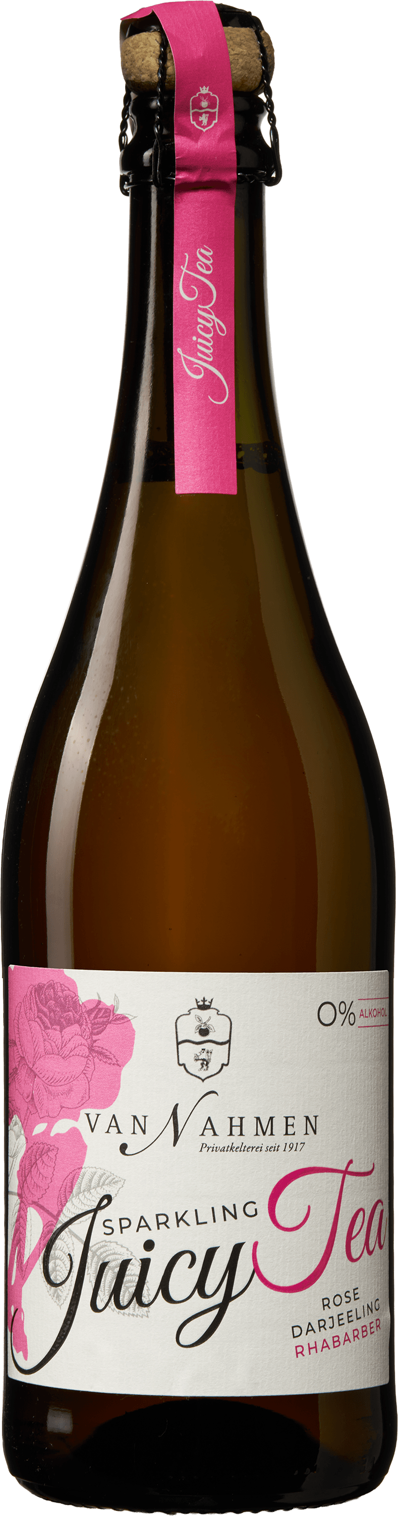 Van Nahmen Sparkling Tea Rose Darjeeling Rhabarber